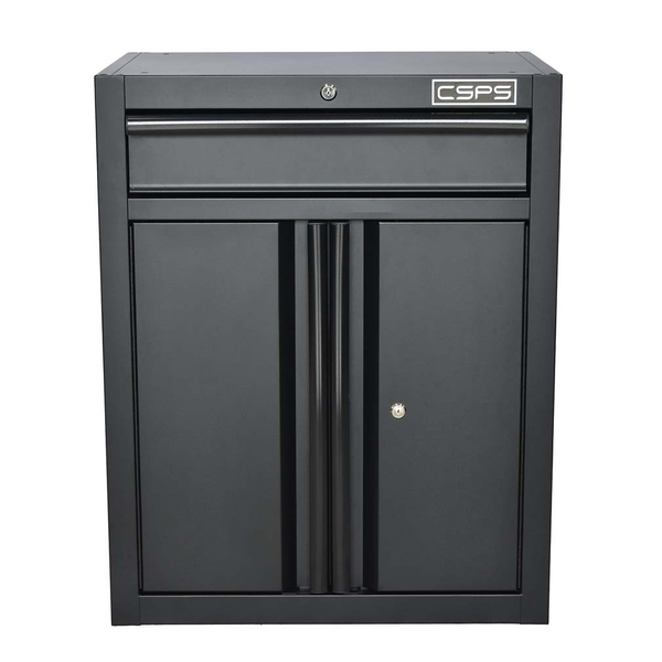 Tủ dụng cụ CSPS 61cm - 01 hộc kéo màu Đen, Không mặt ván & vách lưới