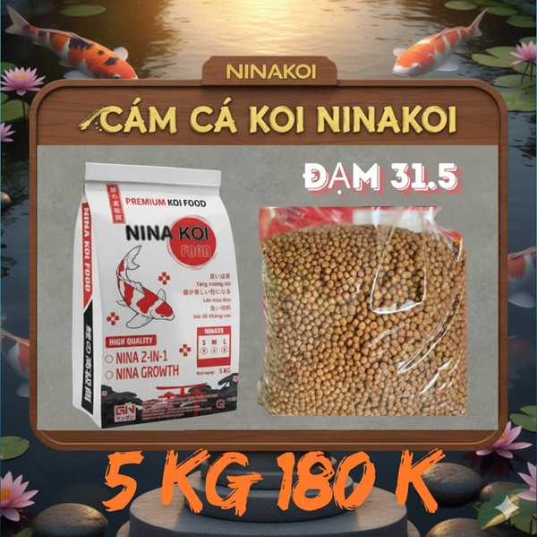 Bao 5 kg Bao trắng tăng size (Đạm 31.5%): 180.000