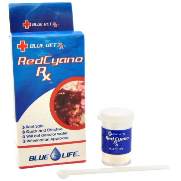 Thuốc Blue Life Red Slime Control chuyên trị tảo đỏ và tảo lam trong hồ cá biển, an toàn cho san hô nếu dùng đúng liều