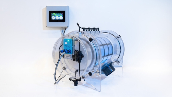 TinyDrum L5 – Bộ lọc drum công suất trung, tự động rửa màng lọc, phù hợp bể cá biển san hô, lưu lượng 12.900L/h.