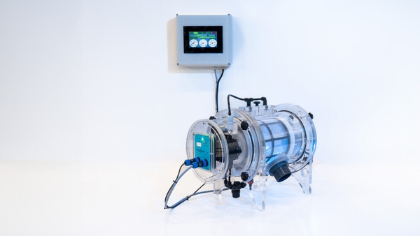 TinyDrum M4 – Bộ lọc drum nhỏ gọn, tự động cho bể cá biển san hô, lưu lượng 5900L/h, không kim loại.