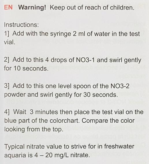 Salifert Nitrate Test Kit Bộ Test Nitrate (NO₃) Cho Hồ Nước Ngọt