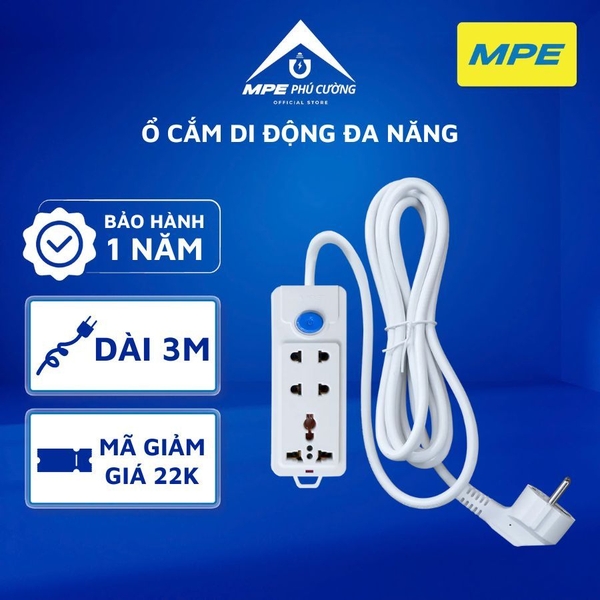 AM3S - Ổ cắm di động 3 ổ