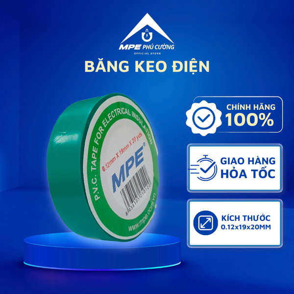 6BKG-20 - COMBO 6 cuộn băng keo điện màu xanh