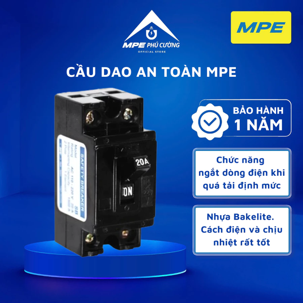 SB-20A - Cầu dao an toàn 20A