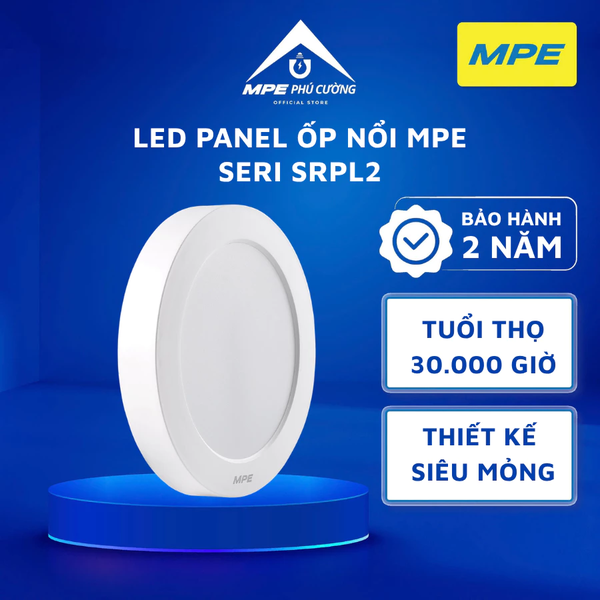 SRPL2-24/3C - Đèn led panel tròn nổi nhựa 24W 3 màu