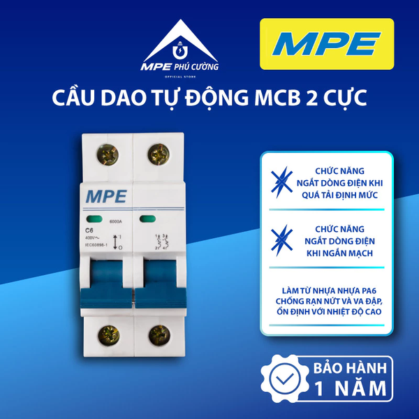 MP6-C240-CẦU DAOTỰ ĐỘNG MCB 2 CỰC, 40A