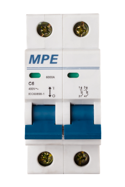 MP6-C206 -CẦU DAOTỰ ĐỘNG MCB 2 CỰC, 6A