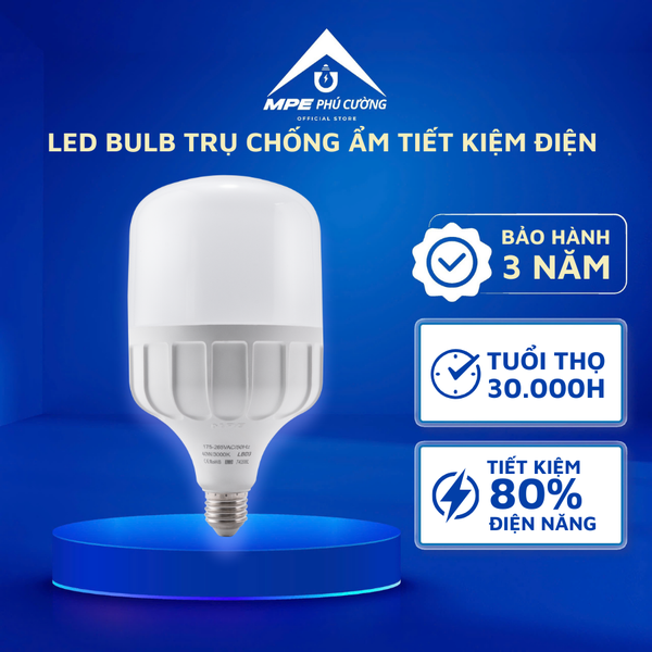 LBD3-40V - Đèn led bulb chống ẩm 40W vàng