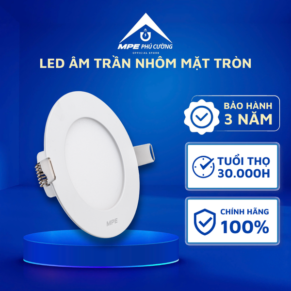 RPL-6/3C - Đèn led panel tròn âm 6W 3 màu