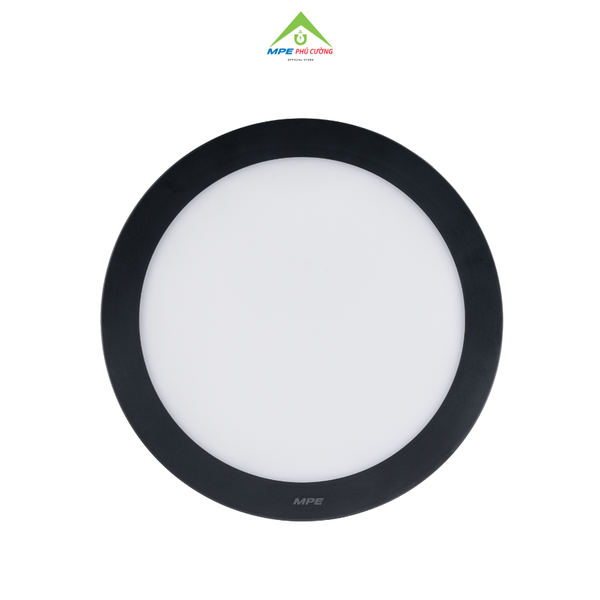 SRPLB-18/3C - Đèn led panel tròn nổi, thân đen, 18W 3 màu