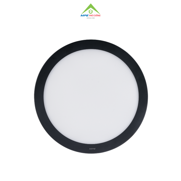 SRPLB-24/3C - Đèn led panel tròn nổi, thân đen, 24W 3 màu