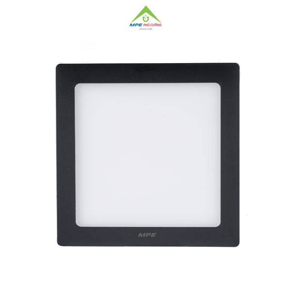 SSPLB-18/3C - Đèn led panel vuông nổi, thân đen, 18W 3 màu