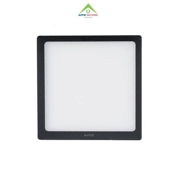 SSPLB-24/3C - Đèn led panel vuông nổi, thân đen, 24W 3 màu