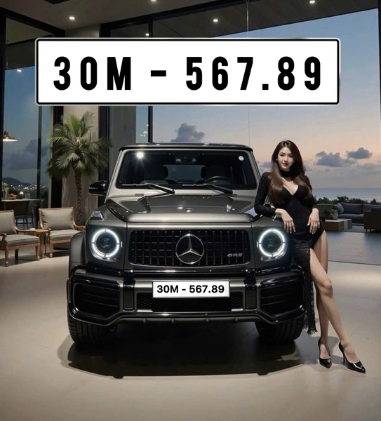 Biển số 30M-567.89