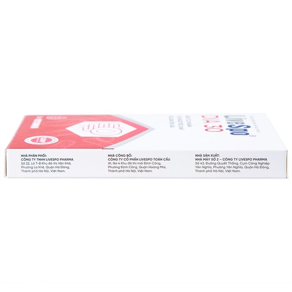 Bào tử lợi khuẩn Livespo DIA 30 hỗ trợ giảm các triệu chứng tiêu chảy cấp tính, rối loạn tiêu hoá, 10 ống x 5ml (3M+)