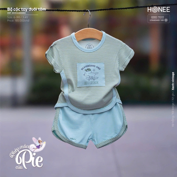 (C7) Bộ cộc tay đuôi tôm 6853 Honee