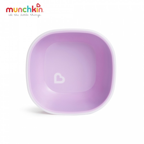 Bộ 2 bát chống trượt Munchkin MK11466 (Hồng - Tím)