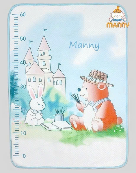 Lót tè chống thấm cổ tích 4D cotton cao cấp Manny 50x70cm (họa tiết cổ tích)