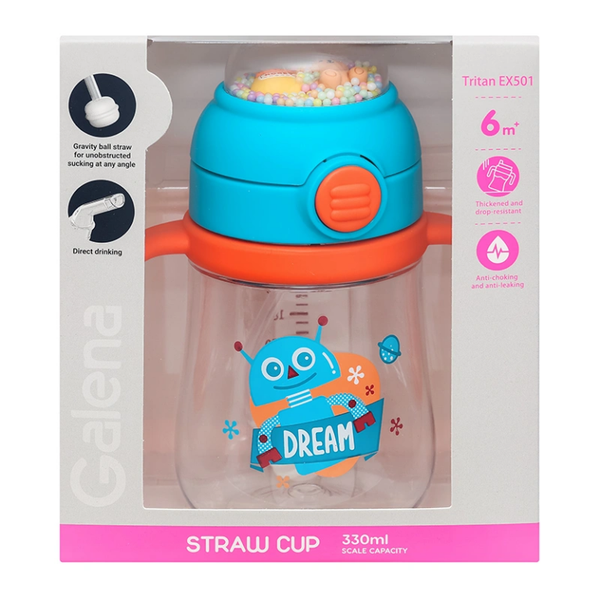 Bình tập uống GALENA 260ML GA-B02 (MẪU MỚI) - Dung tích tối đa 330ml