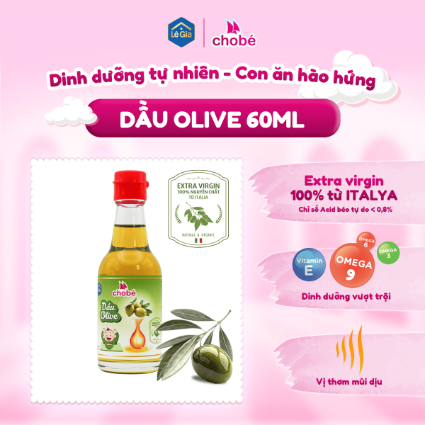 Dầu Olive ăn dặm Lê Gia cho bé 60ml (6M+)