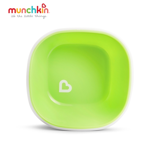 Bộ 2 bát chống trượt Munchkin MK11465 (Xanh lá-xanh lơ)