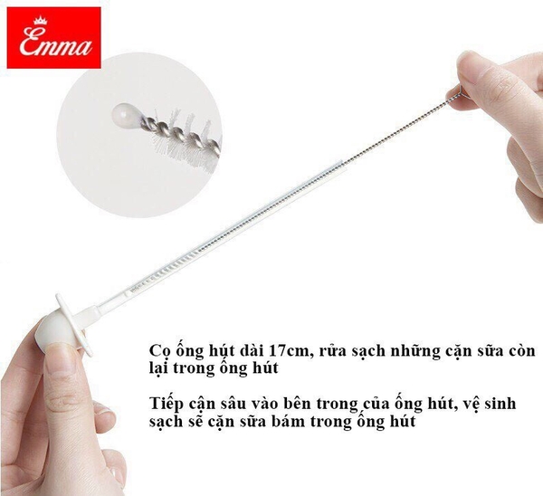 Set cọ rửa bình sữa 4 chi tiết EMMAKIDS 712