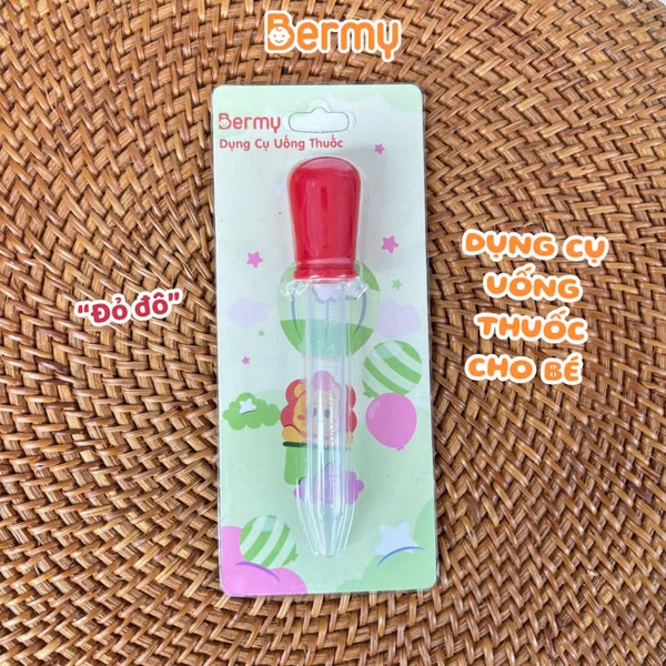 Dụng cụ uống thuốc bóp tay Bermy (màu ngẫu nhiên)