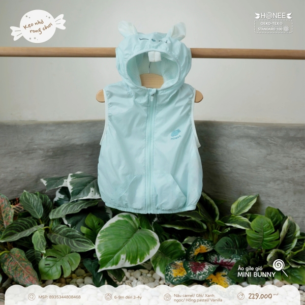 Áo gile gió Mini Bunny Honee 8468