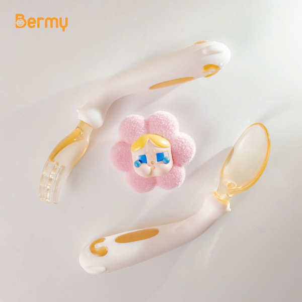 Bộ thìa dĩa uống cong PPSU Bermy