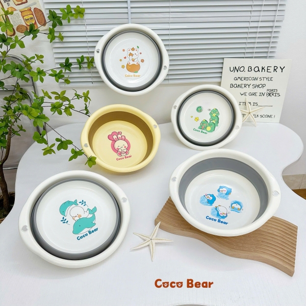 Chậu rửa gấp gọn Cocobear (màu ngẫu nhiên)