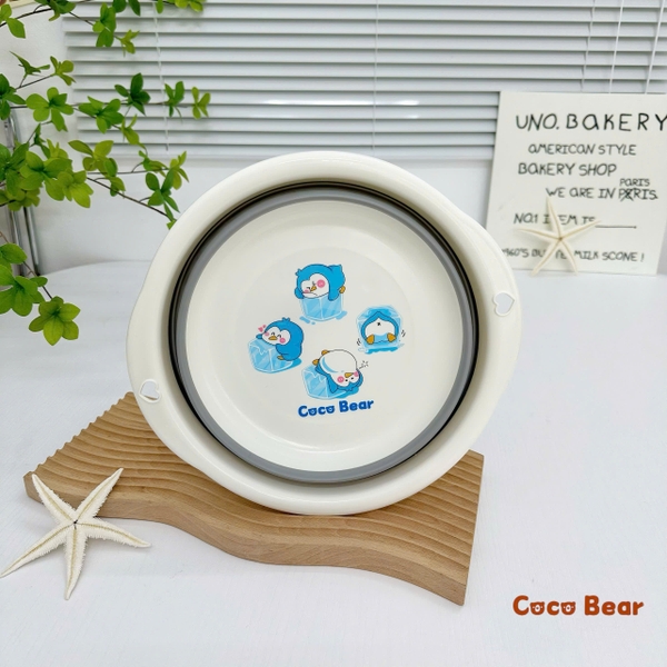 Chậu rửa gấp gọn Cocobear (màu ngẫu nhiên)