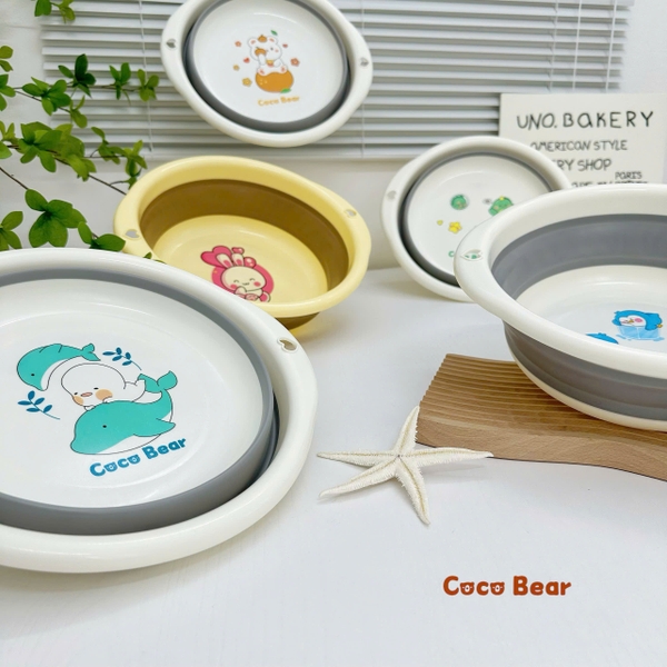 Chậu rửa gấp gọn Cocobear (màu ngẫu nhiên)