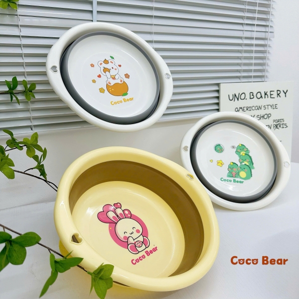 Chậu rửa gấp gọn Cocobear (màu ngẫu nhiên)