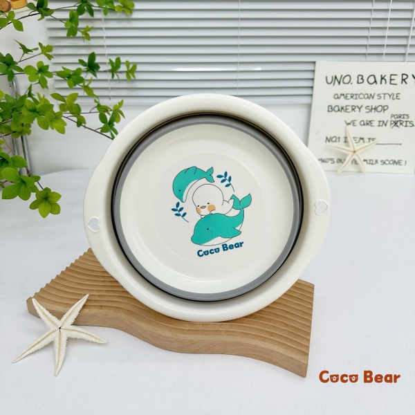 Chậu rửa gấp gọn Cocobear (màu ngẫu nhiên)