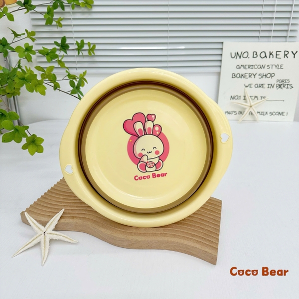 Chậu rửa gấp gọn Cocobear (màu ngẫu nhiên)