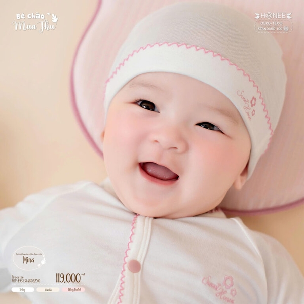Set mũ BTC thảo mộc Mina Honee 9250