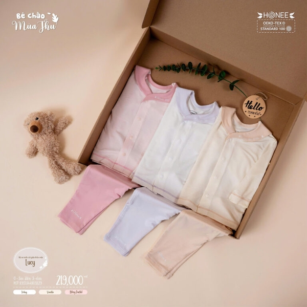 Bộ sơ cài chéo thảo mộc Lucy Honee 9236 màu Vanilla