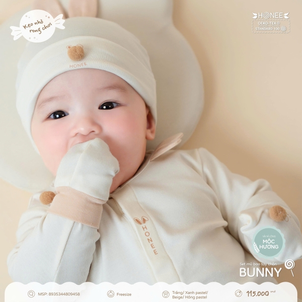 Set mũ BTC Bunny Honee 9458