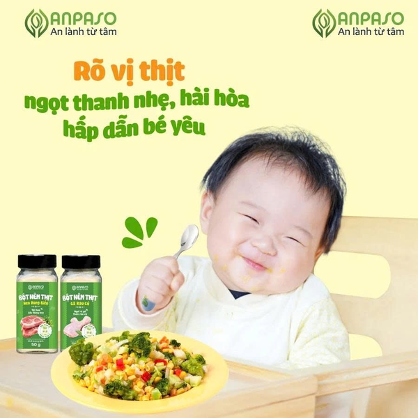 Bột Nêm Thịt Gà Rau Củ 50g (6M+)
