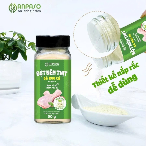 Bột Nêm Thịt Gà Rau Củ 50g (6M+)