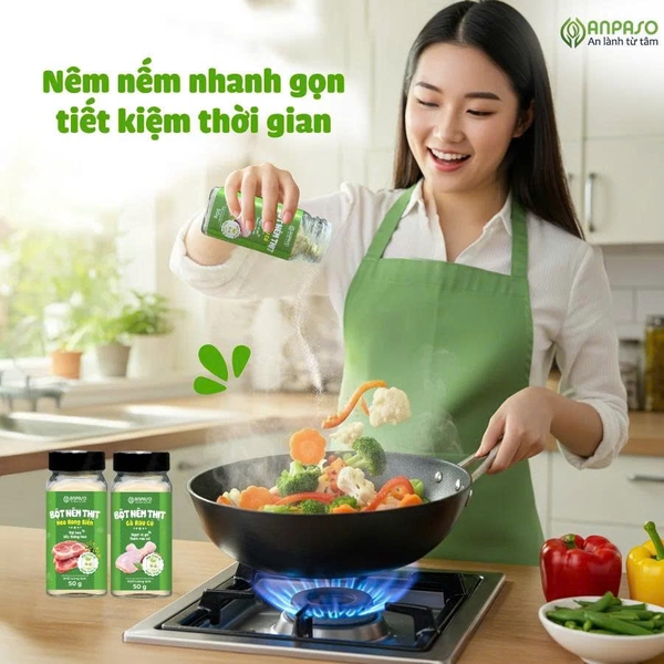 Bột Nêm Thịt Gà Rau Củ 50g (6M+)