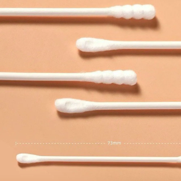 Tăm Bông thân giấy sơ sinh MaMicare - hoàn toàn bông tự nhiên, an toàn cho bé (200 que/gói)