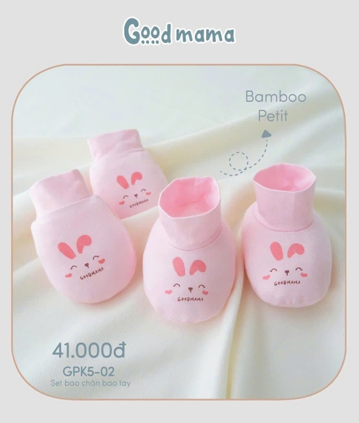 Set bao tay chân cho trẻ sơ sinh GPK5-02 GoodMama