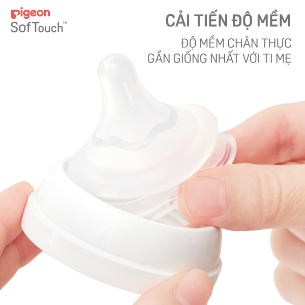 Bình sữa Pigeon SofTouch PPSU Plus WN3 phiên bản Nhật hình Cây 160ML