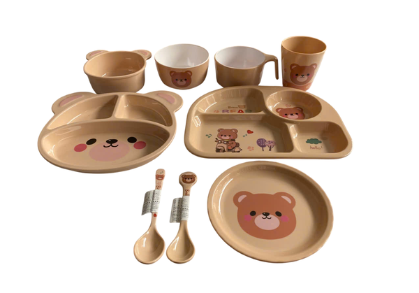 Full set ăn dặm cao cấp Brown Bear