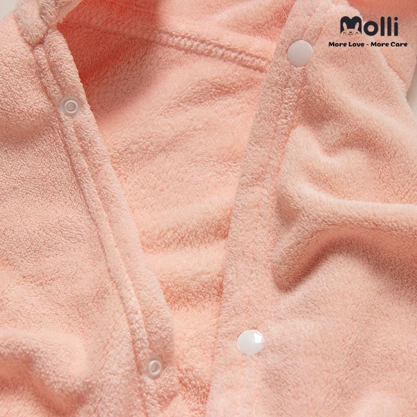 Áo choàng tắm Molli có mũ hình thú 135x80cm