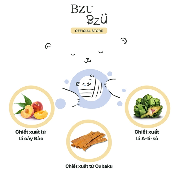 Sữa tắm gội toàn thân cho bé Bzu Bzu hương thư giãn 200ml (0M+)