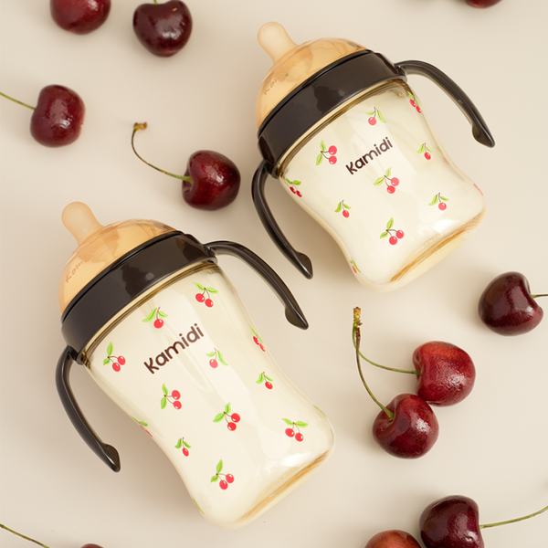Bình sữa Kamidi PPSU họa tiết cherry 300ml