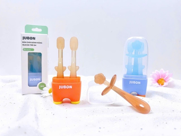 Set Bàn Chải Đánh Răng Rơ Lưỡi Silicon Jubon cho Bé Sơ Sinh 0-18 tháng